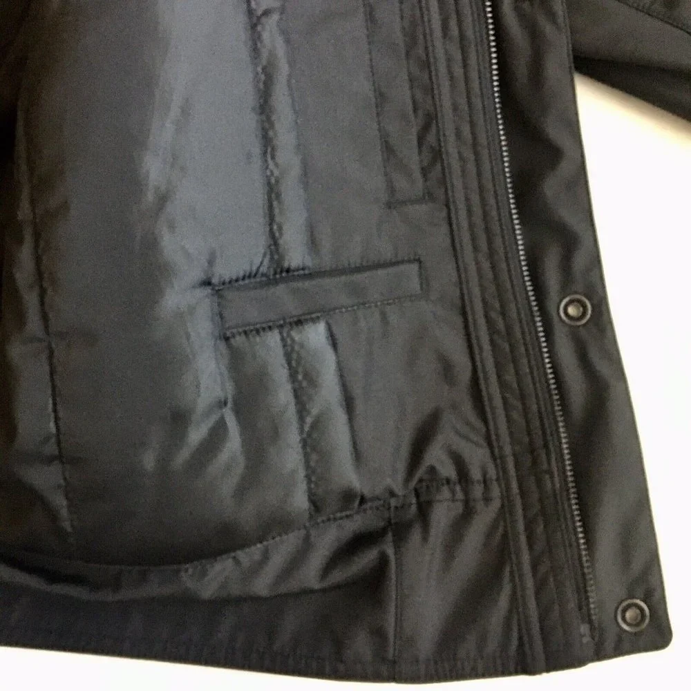 Structure Men's Jacket Field Button-Front‎ Black Jacket Size XL